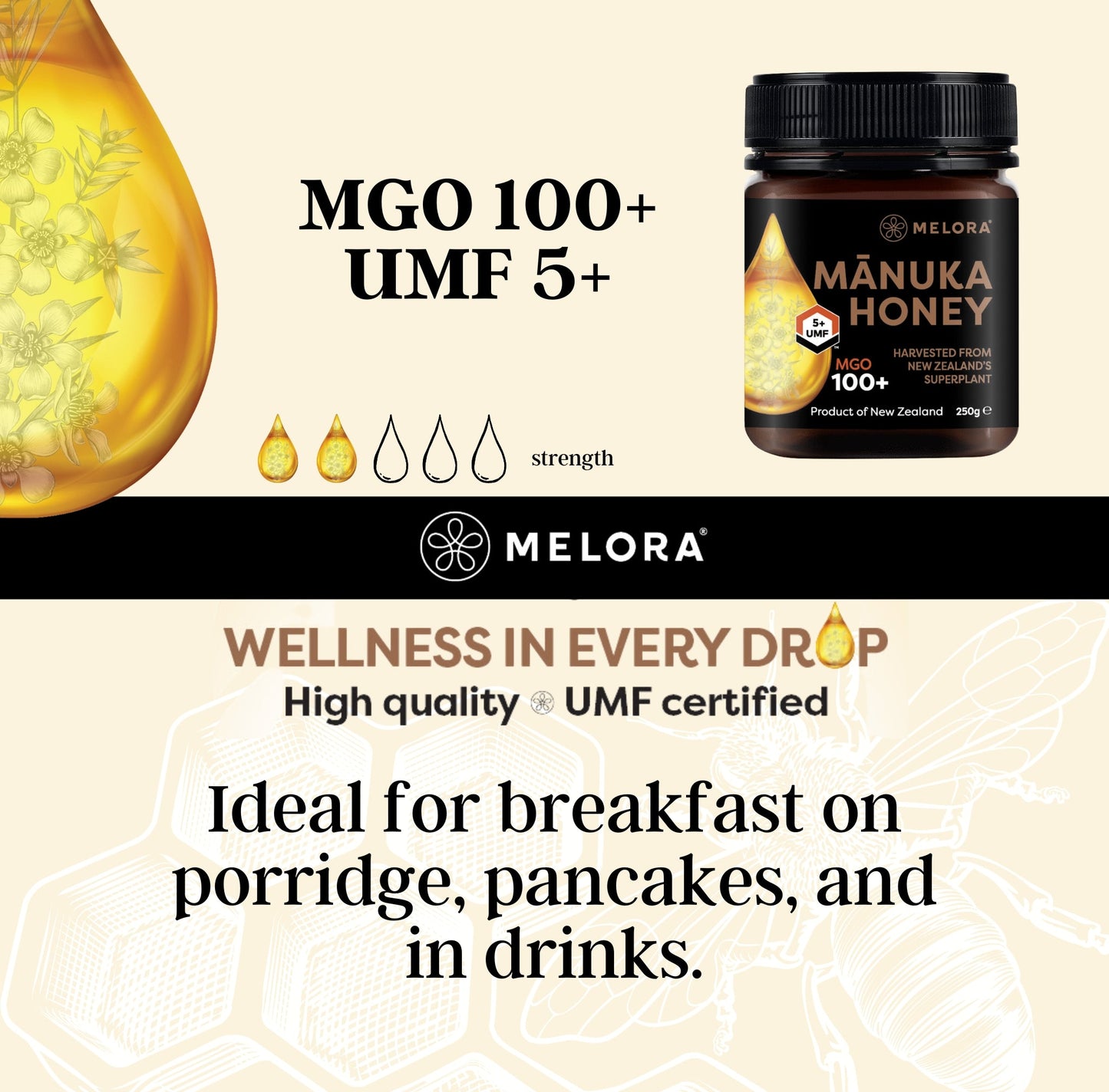 Mānuka Honey 100+ MGO 500g