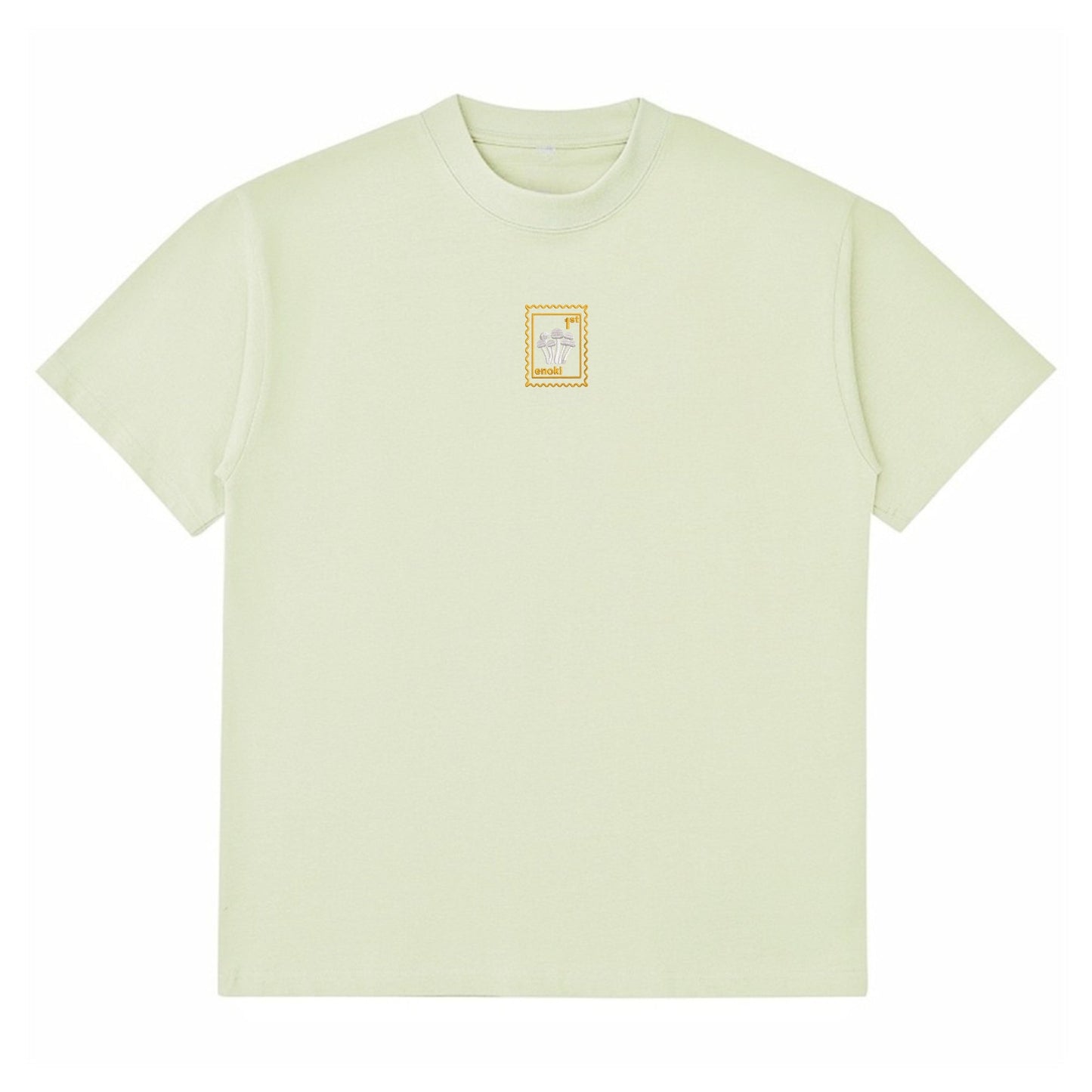 Enoki Mushroom - Oversized Unisex Premium T-Shirt - Pastel Green