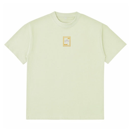 Enoki Mushroom - Oversized Unisex Premium T-Shirt - Pastel Green