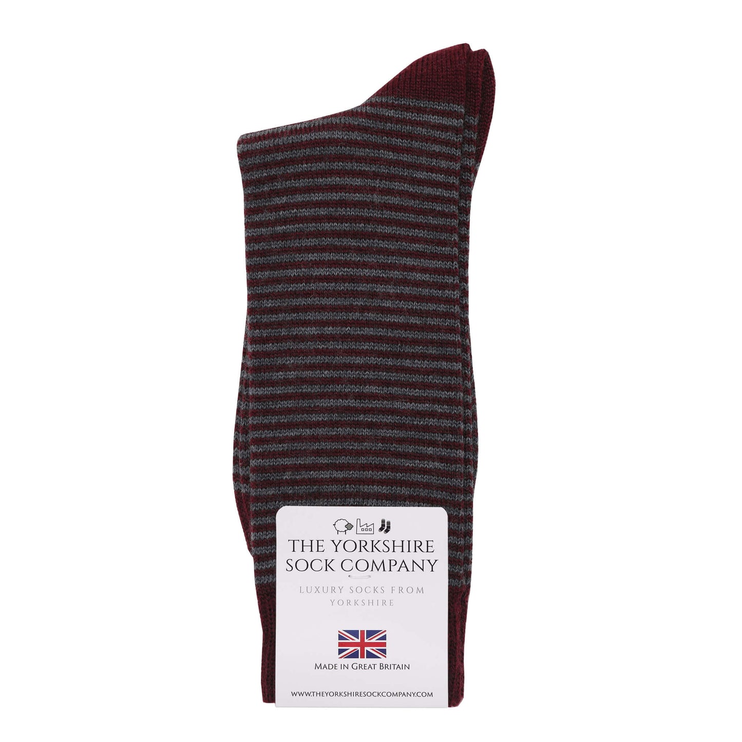 Harewood Fine Stripe Luxury Merino Everyday Socks - 4 Pair Bundle (2)