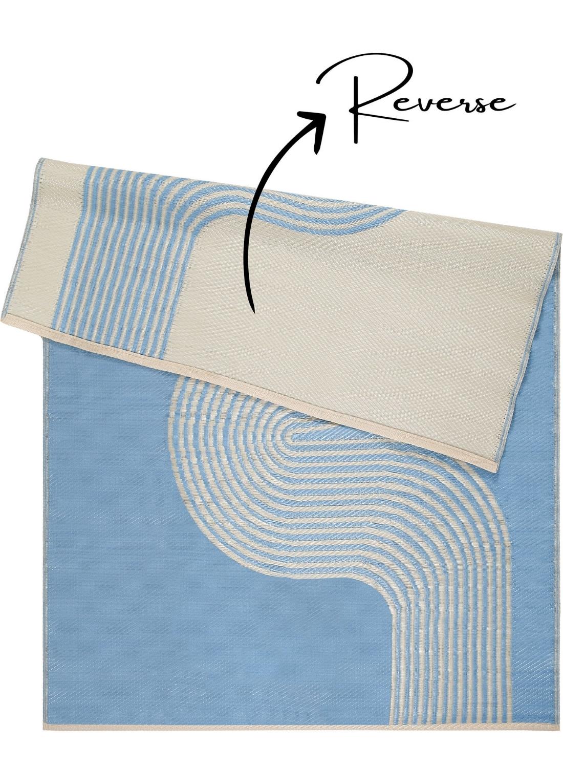 Urban Outdoor Rug Blue & Beige | 1010