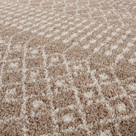 Moroccan Beige Shaggy Rug | 1020