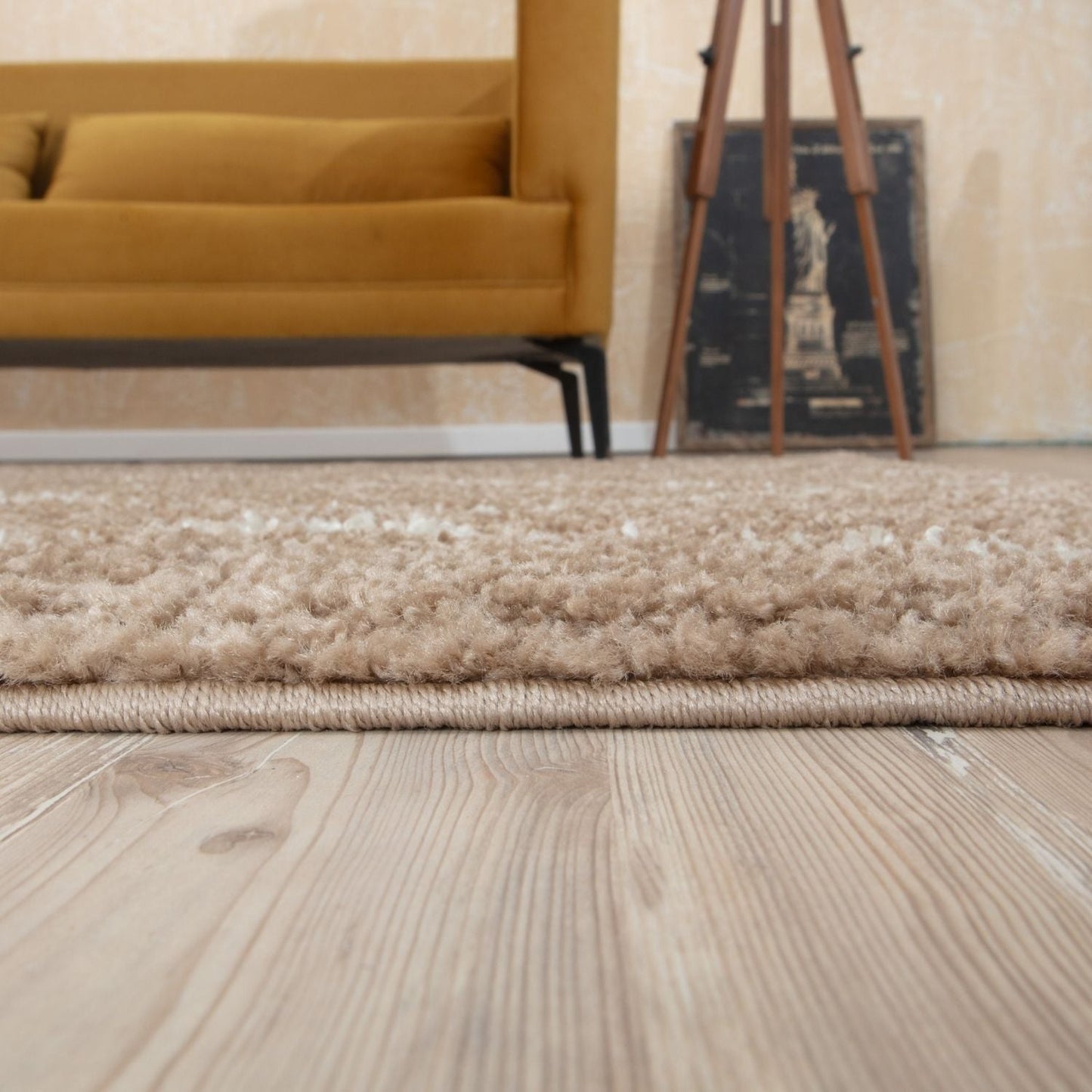 Moroccan Beige Shaggy Rug | 1020