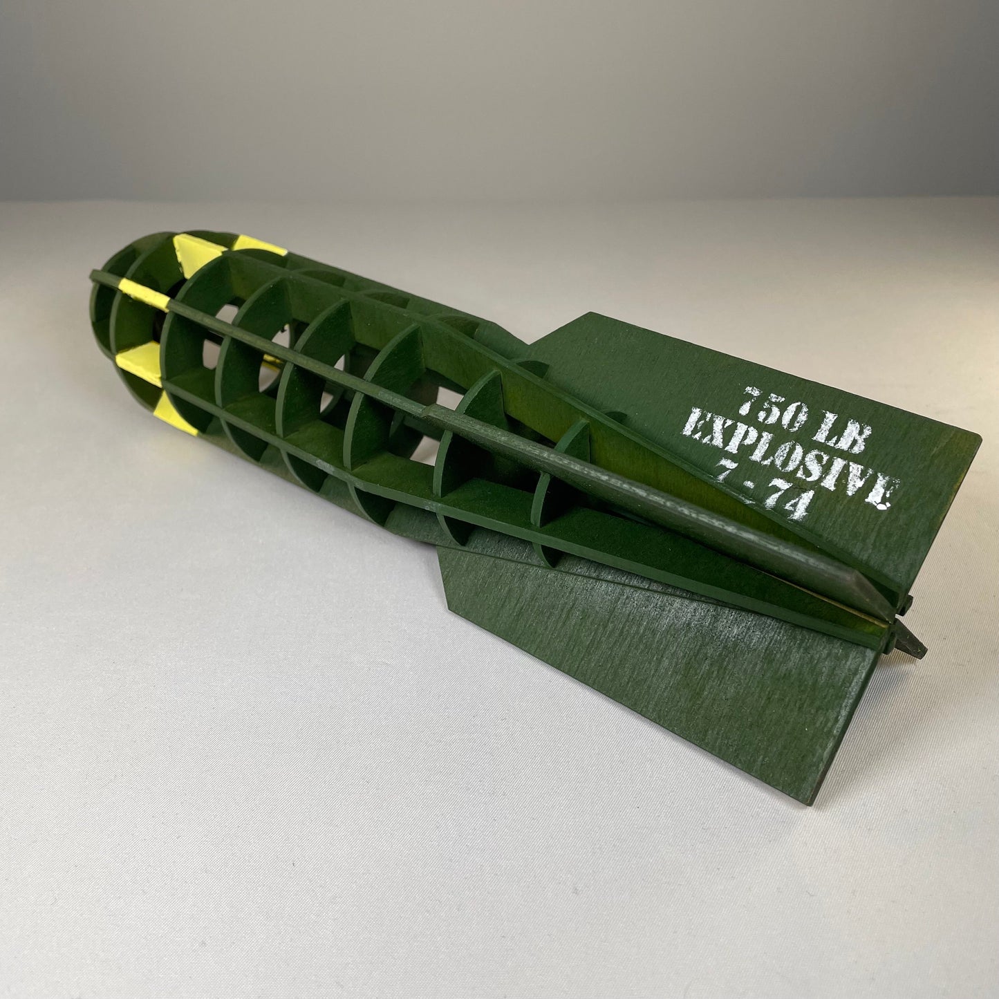Prop WW2 Bomb  - Flatpack Model Kit by Curious Rabbit ®