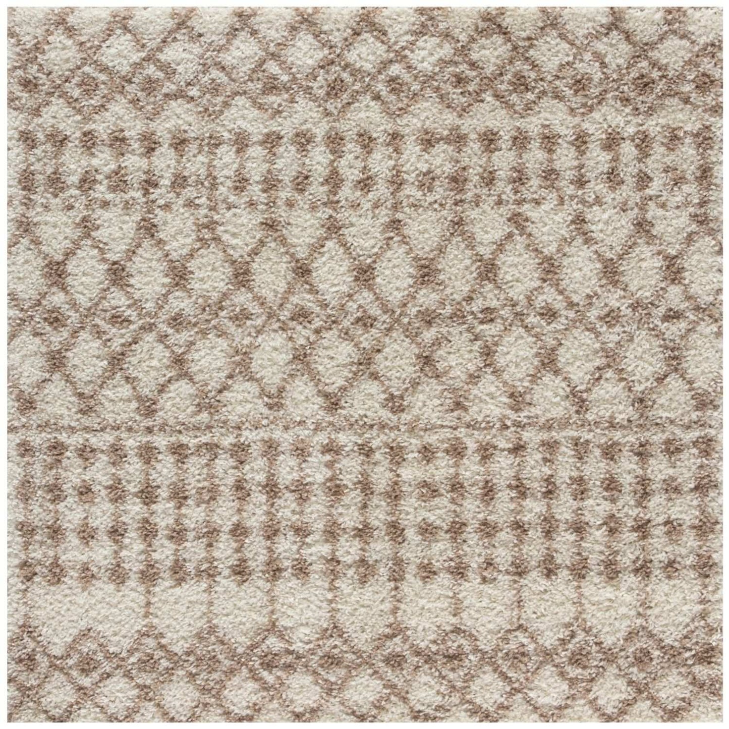 Moroccan Ivory Beige Shaggy Rug | 1030