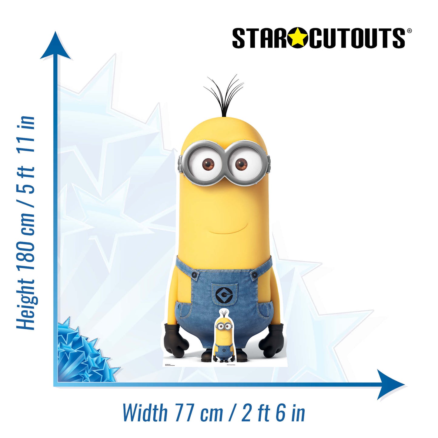 SC1035 Kevin Tall Minion Cardboard Cut Out Height 180cm