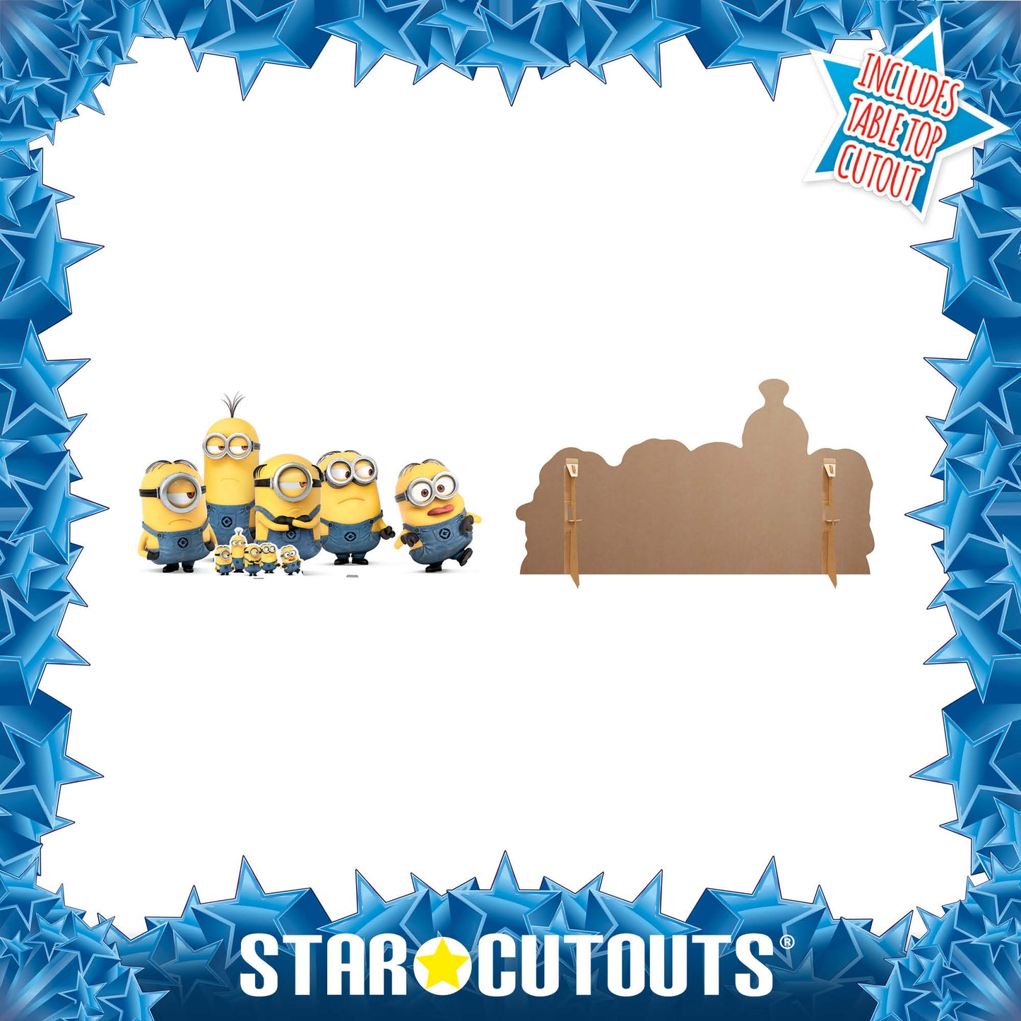 SC1036 Minions Group Pose Mischevious Cardboard Cut Out Height 92cm