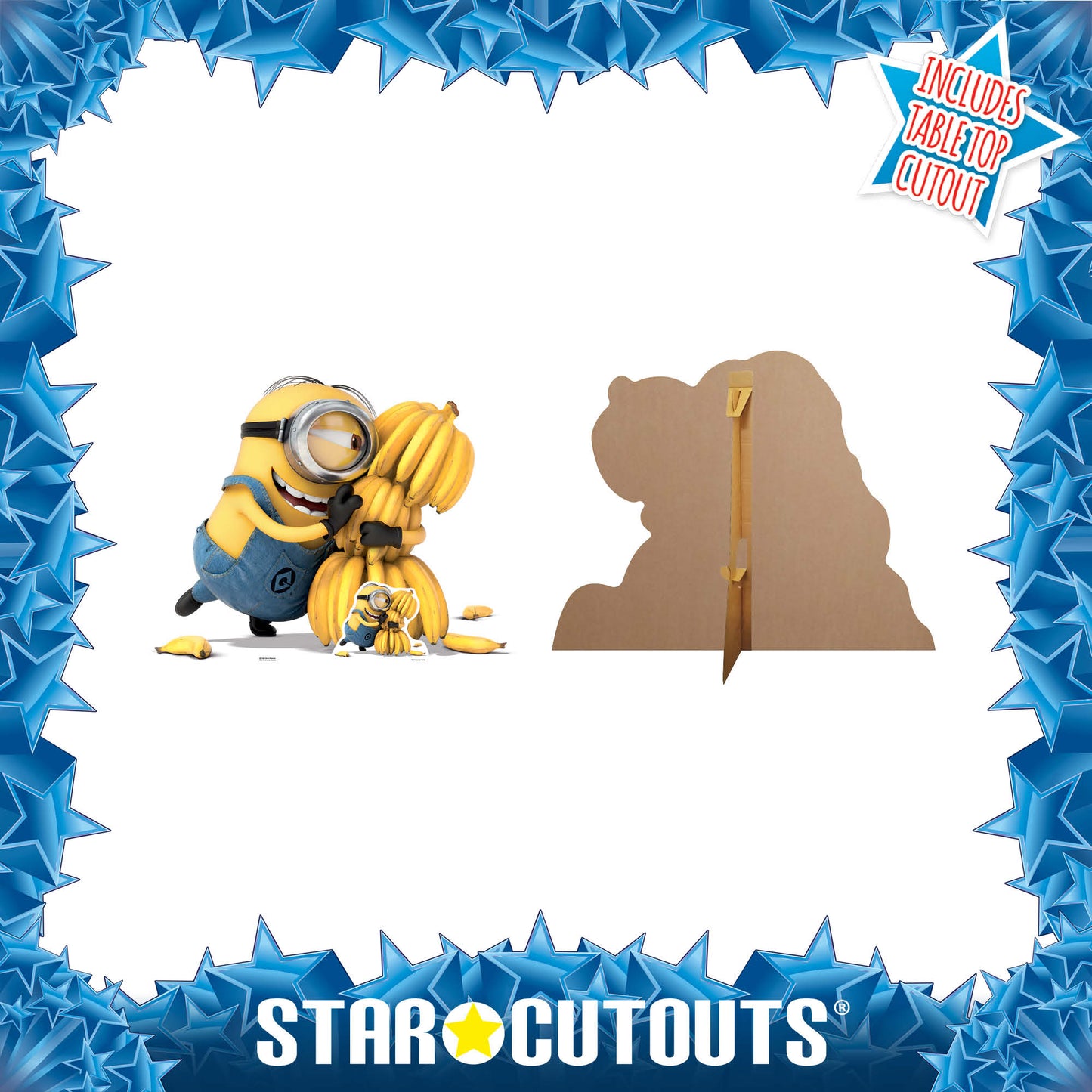 SC1039 Minion Bananas Cardboard Cut Out Height 100cm
