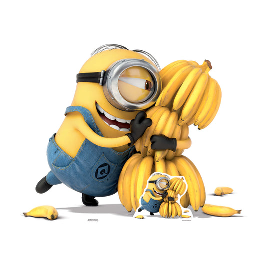 SC1039 Minion Bananas Cardboard Cut Out Height 100cm