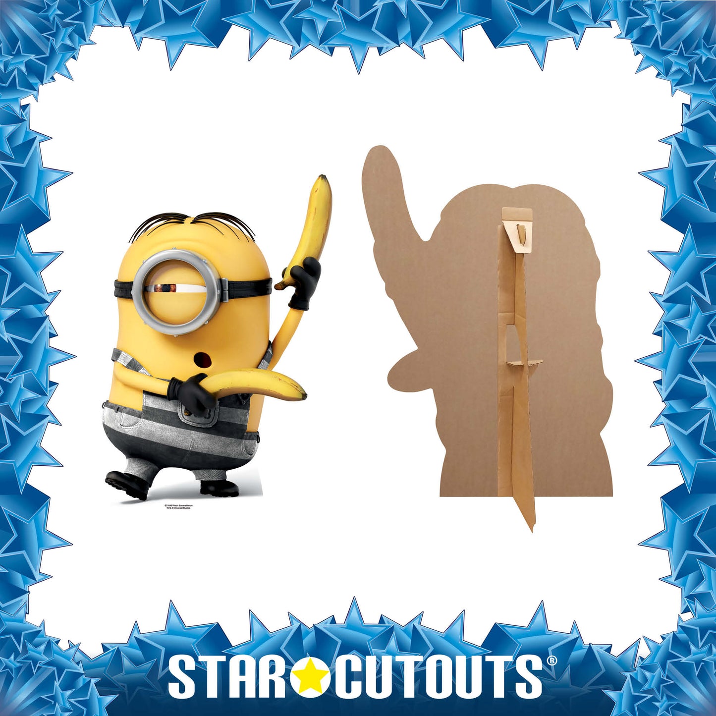 SC1043 Prison Banana Minion Cardboard Cut Out Height 84cm