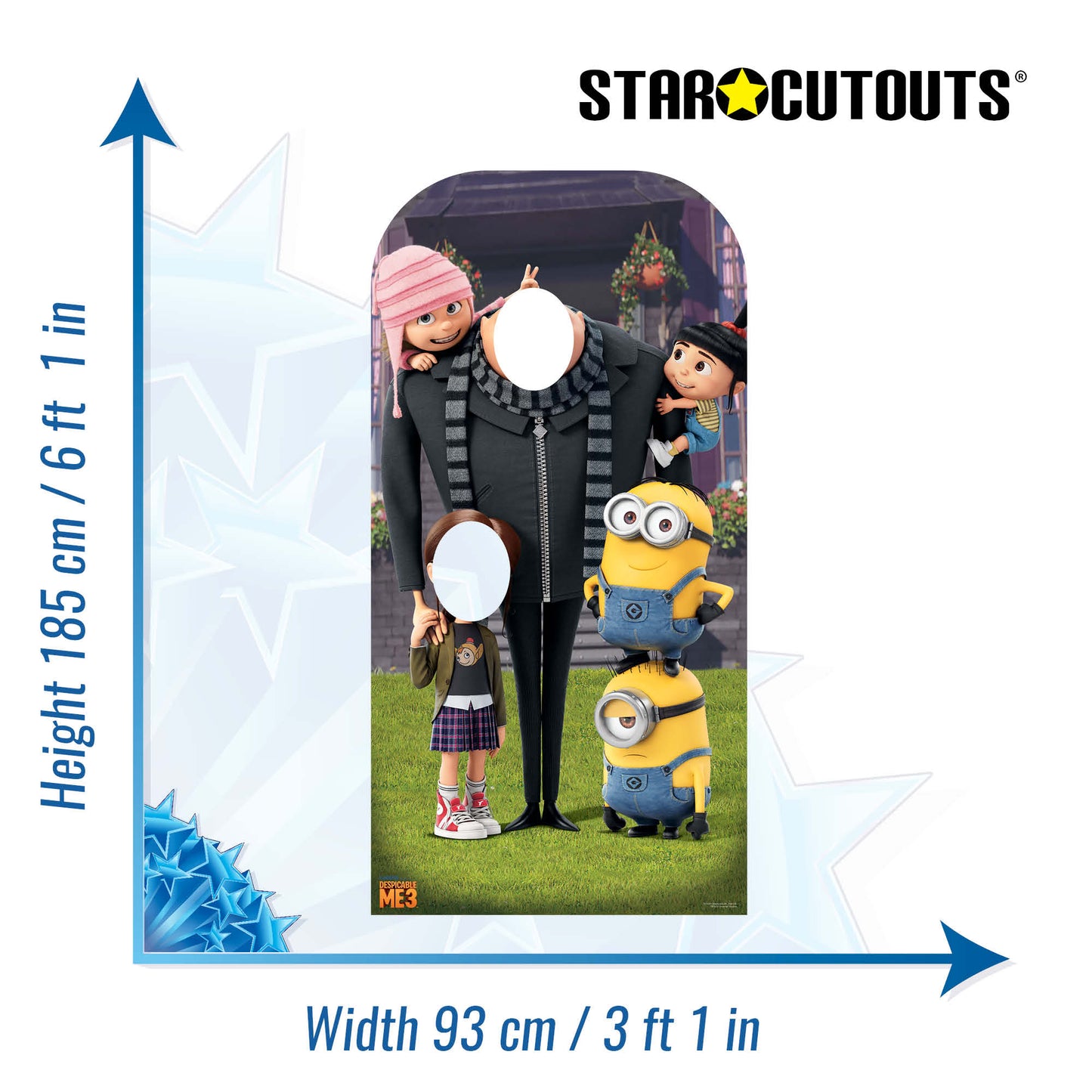 SC1045 Despicable Me Adult and Child Stand-In Cardboard Cut Out Height 185cm