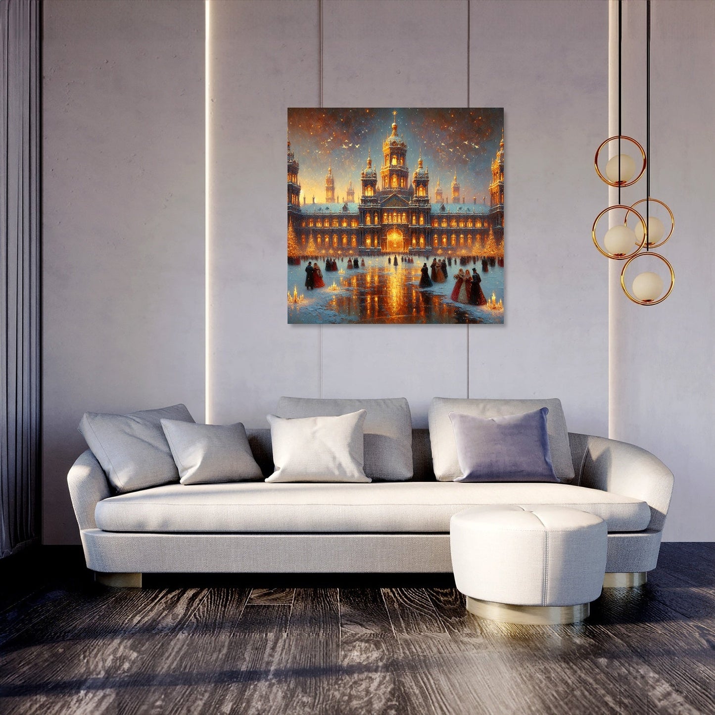 Enchanted Winter Palace Canvas