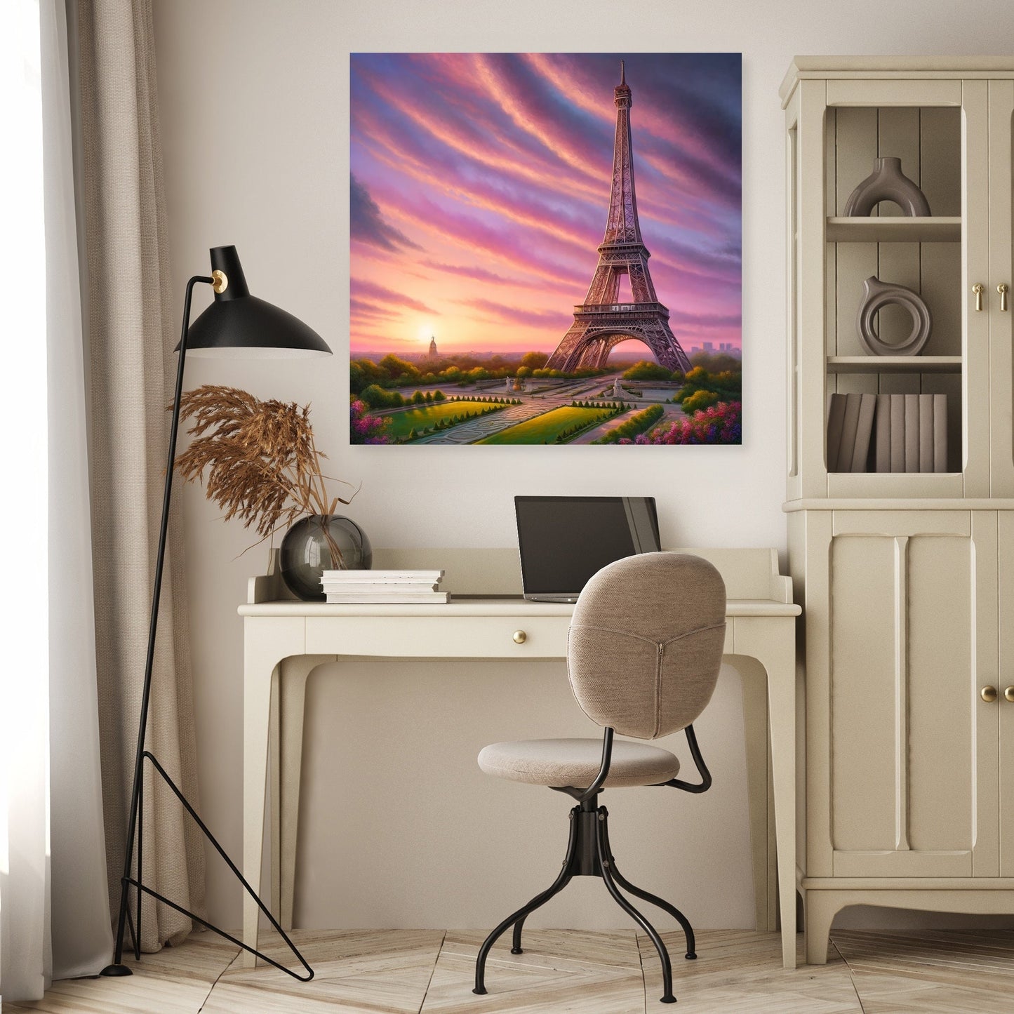 Sunset Eiffel Canvas