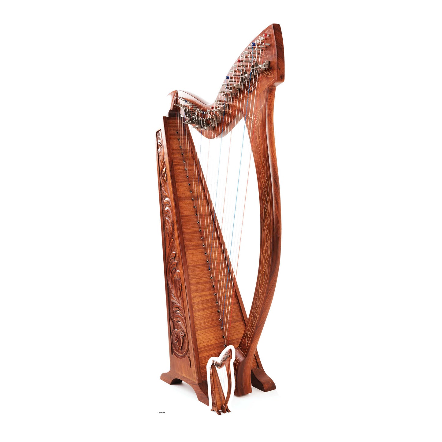 SC1068 Harp Cardboard Cut Out Height 163cm