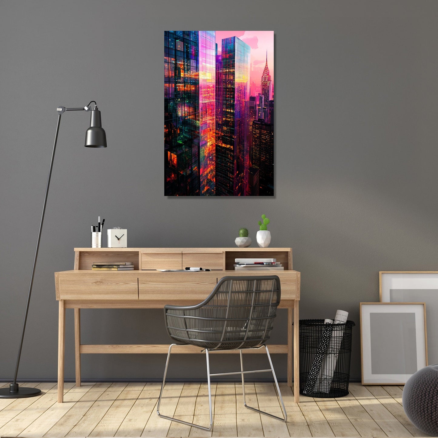 Skyscraper Reflections Canvas