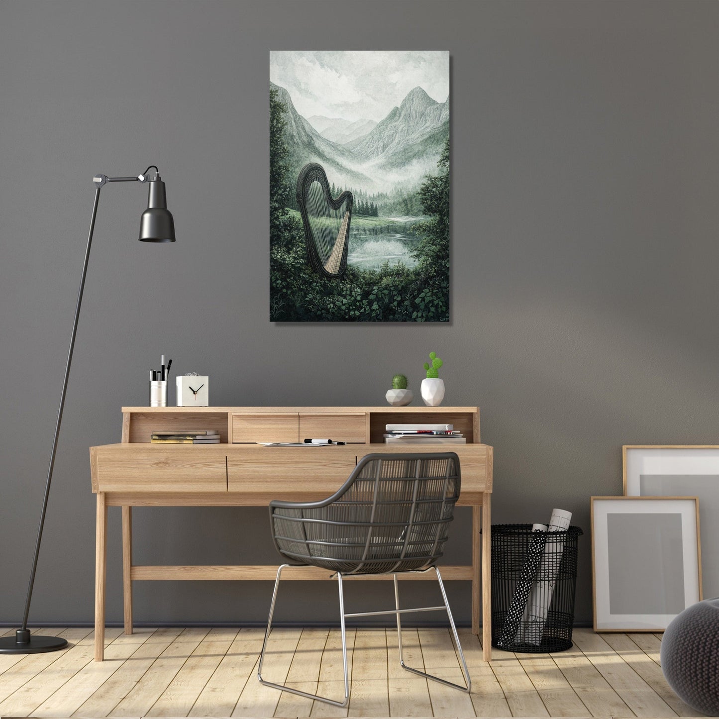 Celtic Harp Canvas
