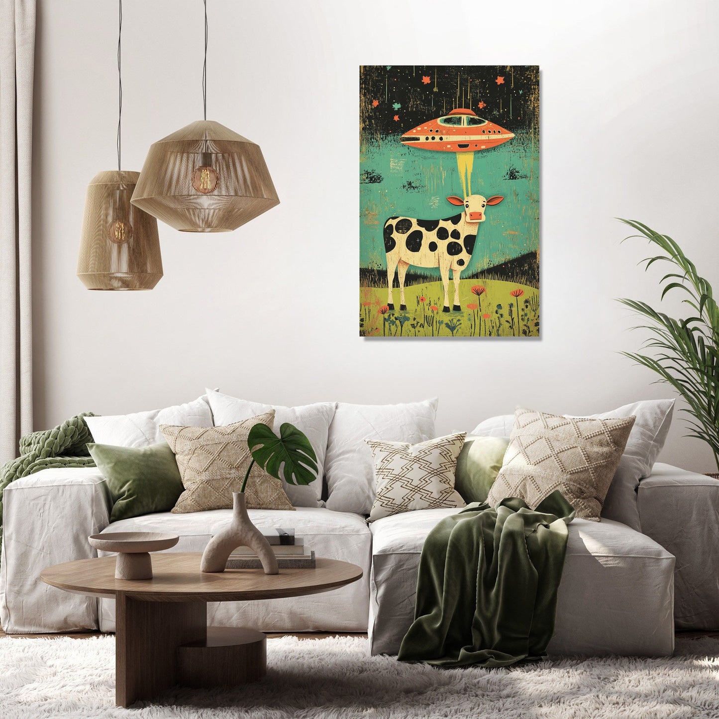 Cosmic Cow Canvas