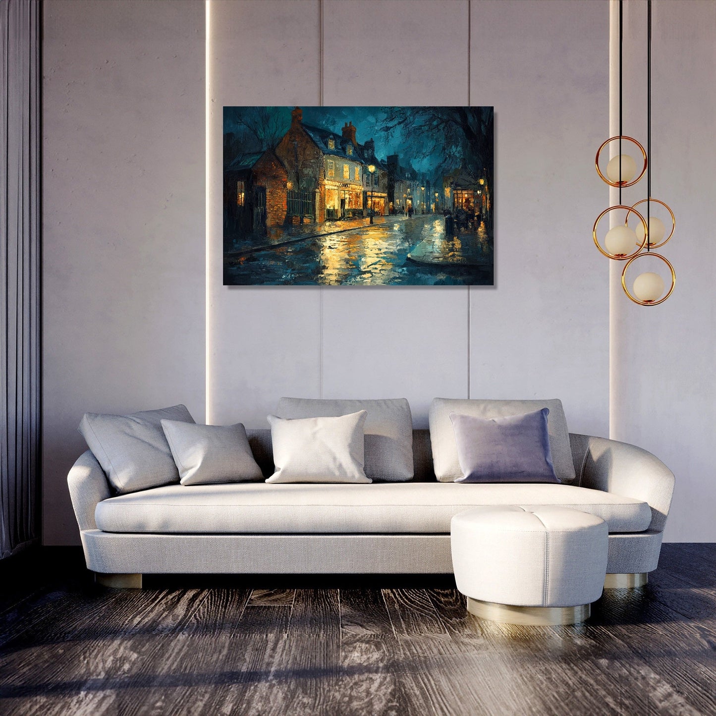 Midnight Elm Hill Canvas