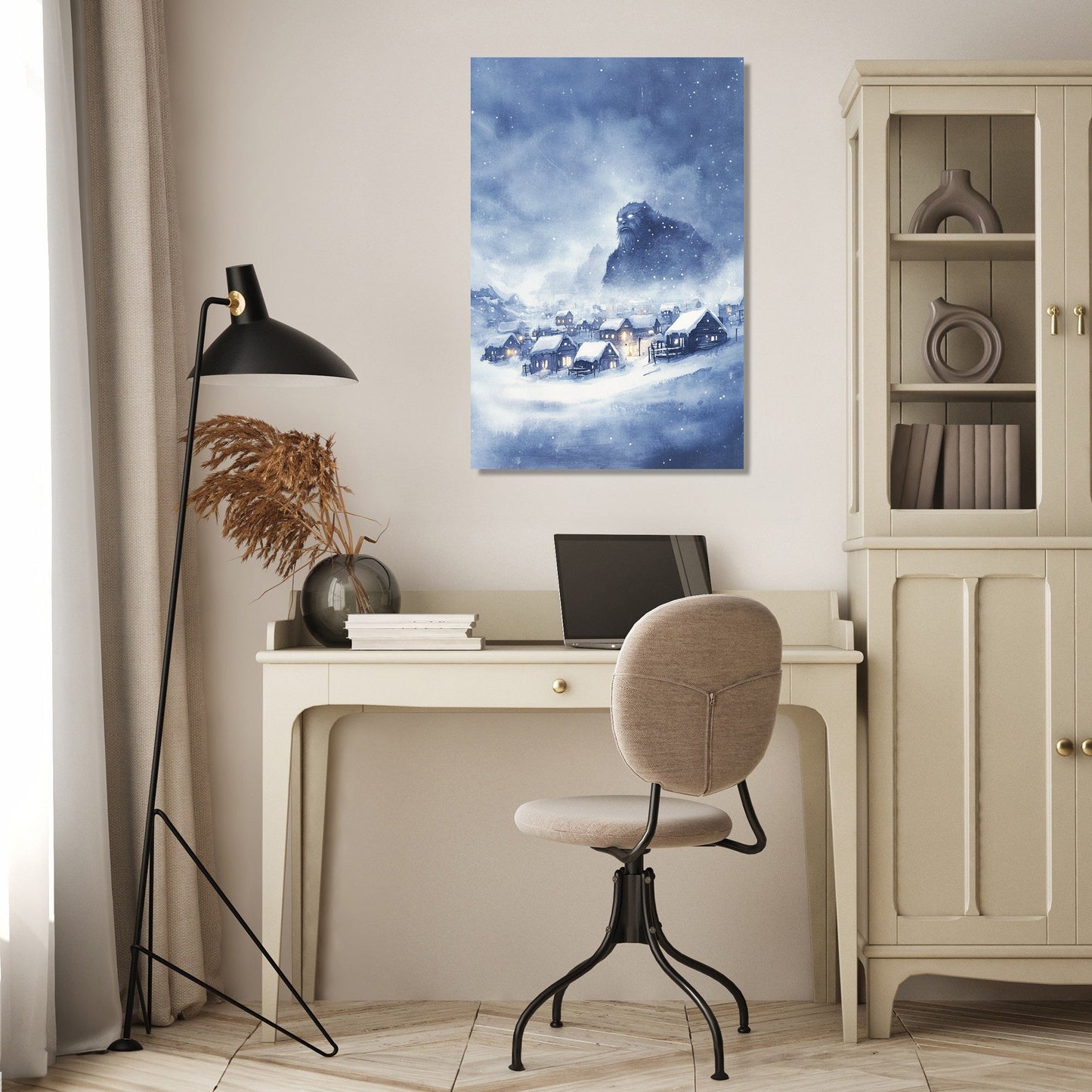 Yeti's Watchful Canvas