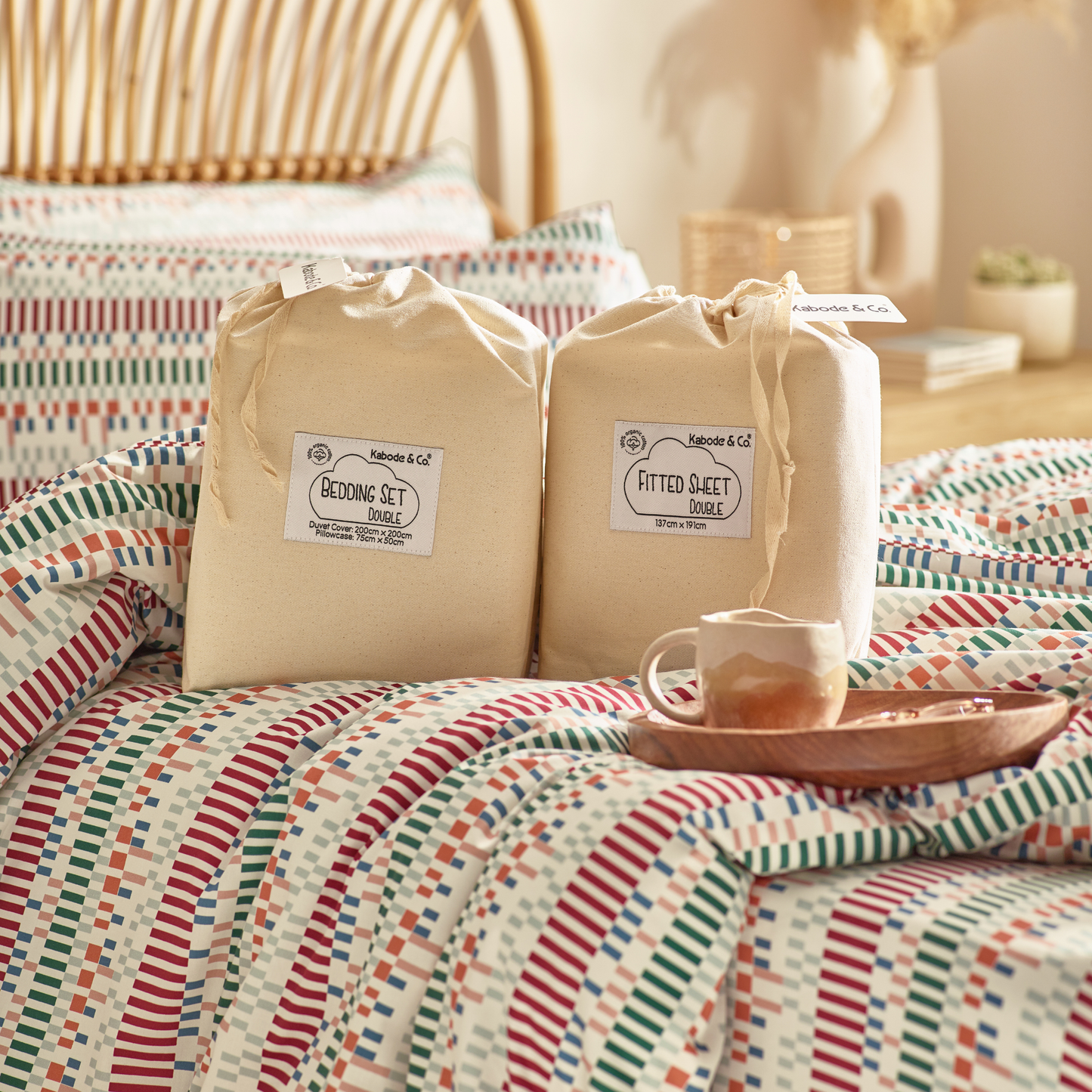 Aara Organic Cotton Fitted Sheet – Olive