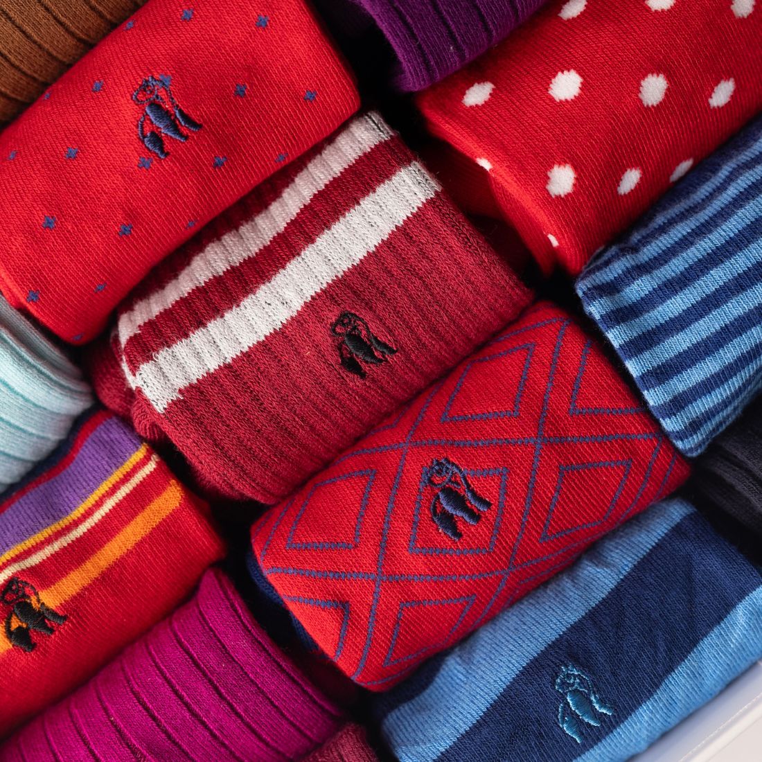 Ultimate Style Sock Box - 15 Pairs of Bamboo Socks