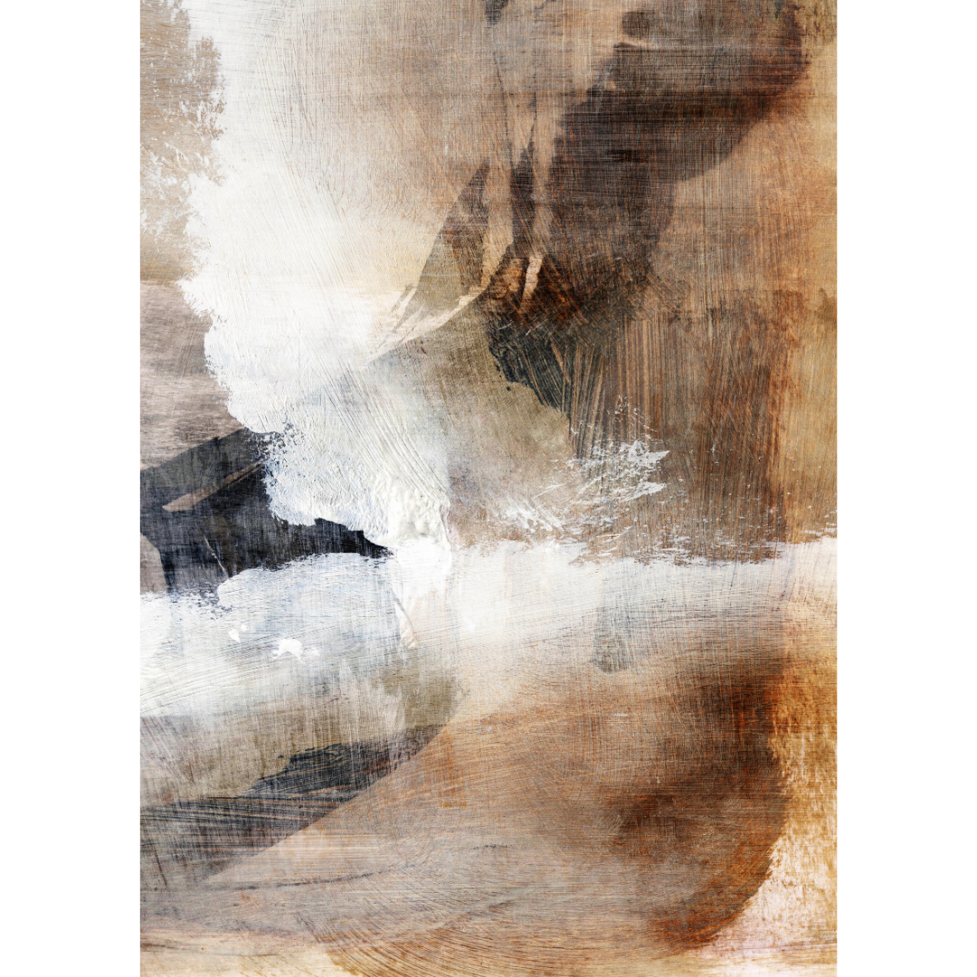 Layers 2 Framed Printed Canvas