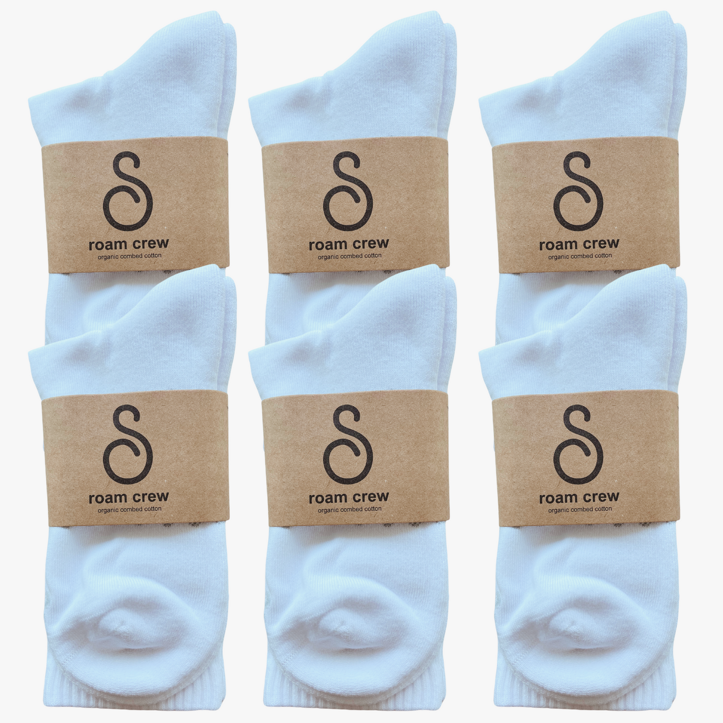 crew / mid-calf socks - organic combed cotton