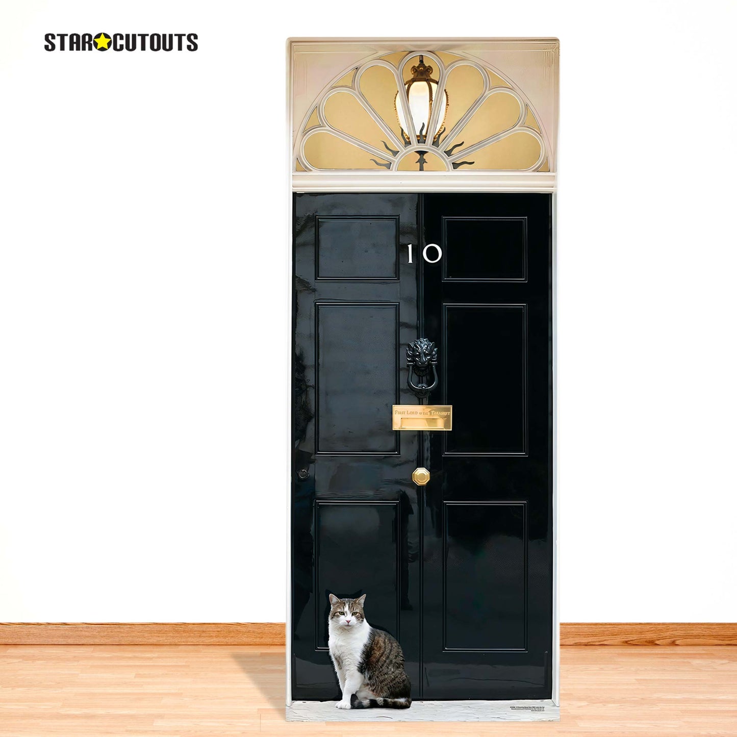 SC4848 10 Downing Street With Larry the Cat Large Cardboard Cutout Height 189cm