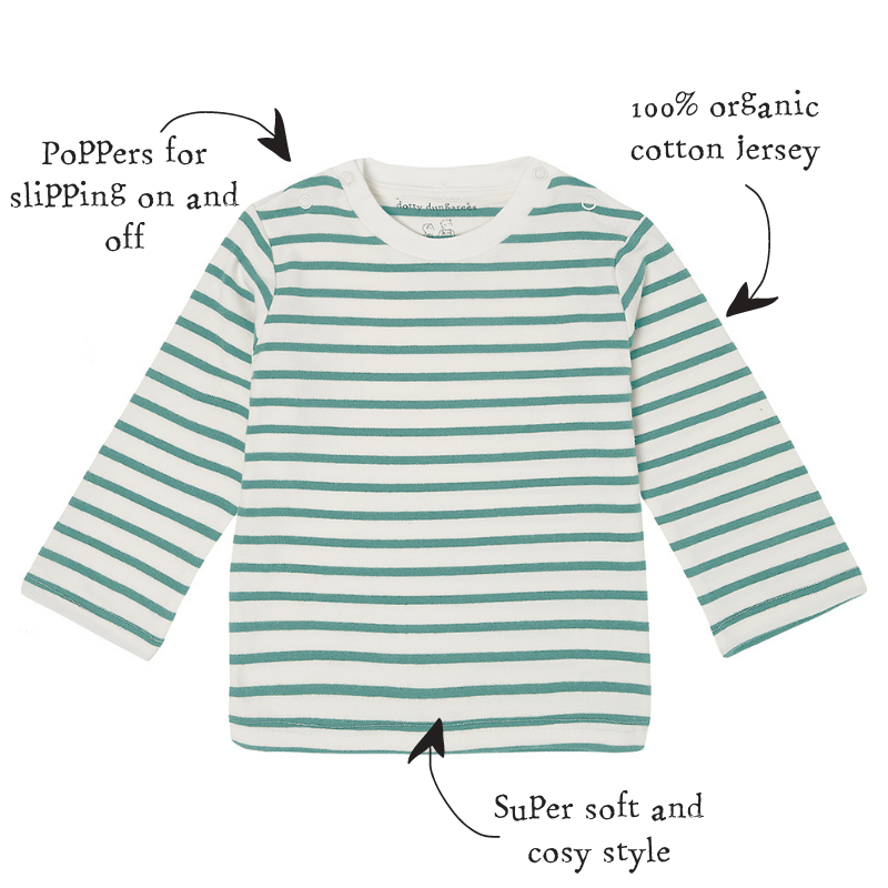 Mint Breton Stripe Top