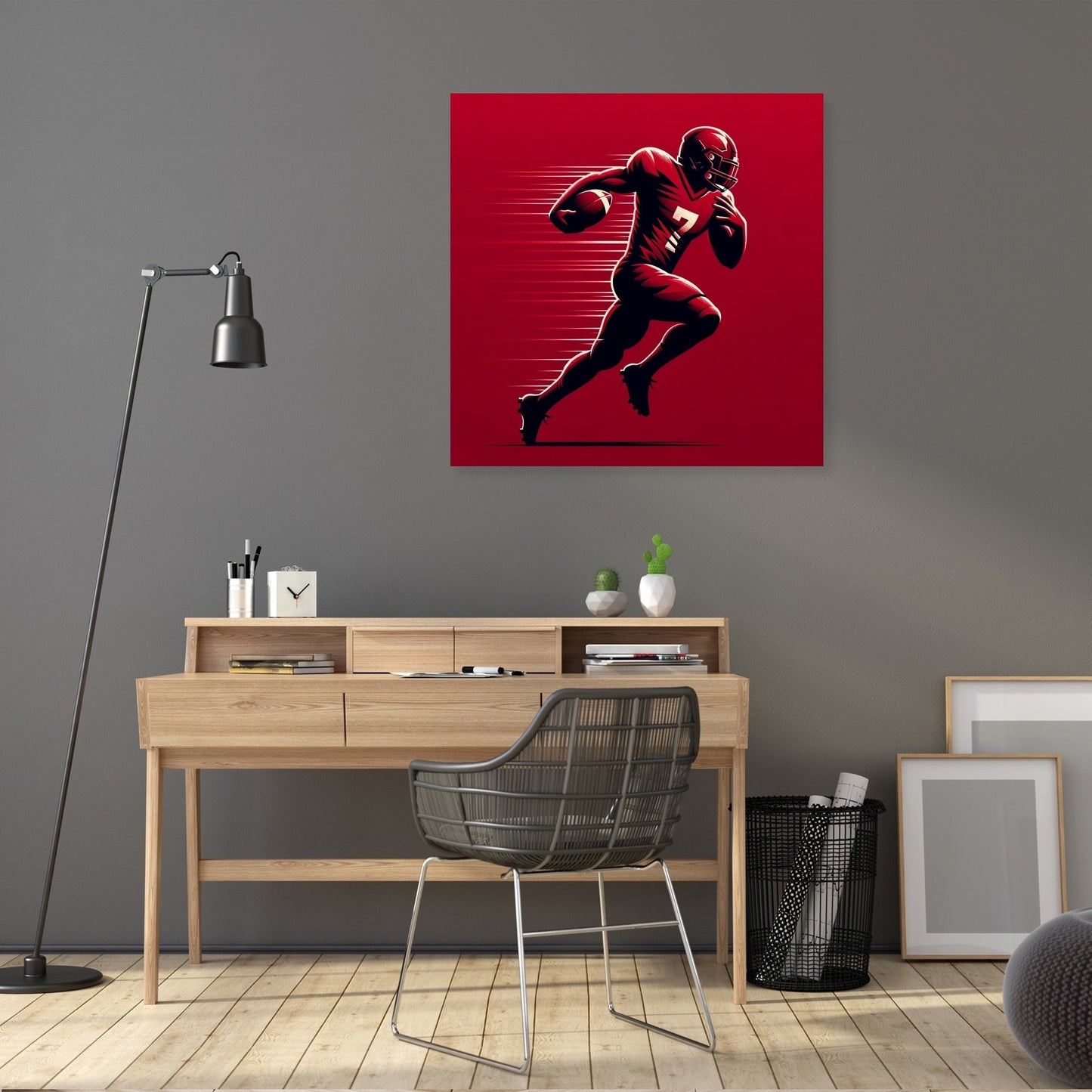Mersey Red Rush Canvas
