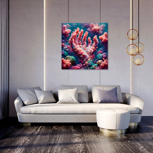 Coral Reverie Canvas