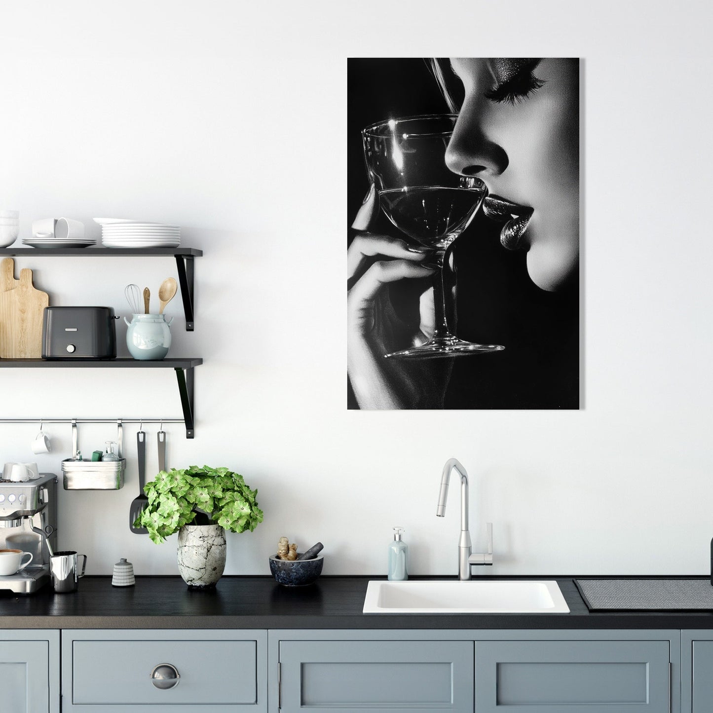 Silent Sip Canvas