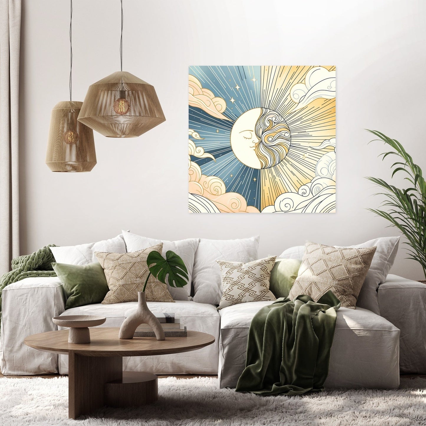 Sun and Moon Symphony Canvas
