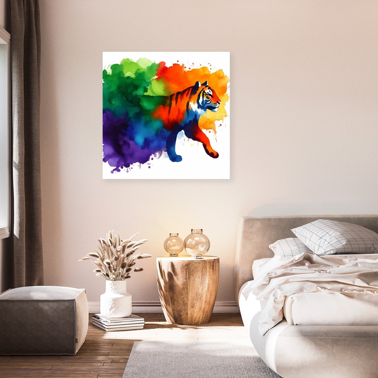 Contrasting Wilderness Tiger Canvas