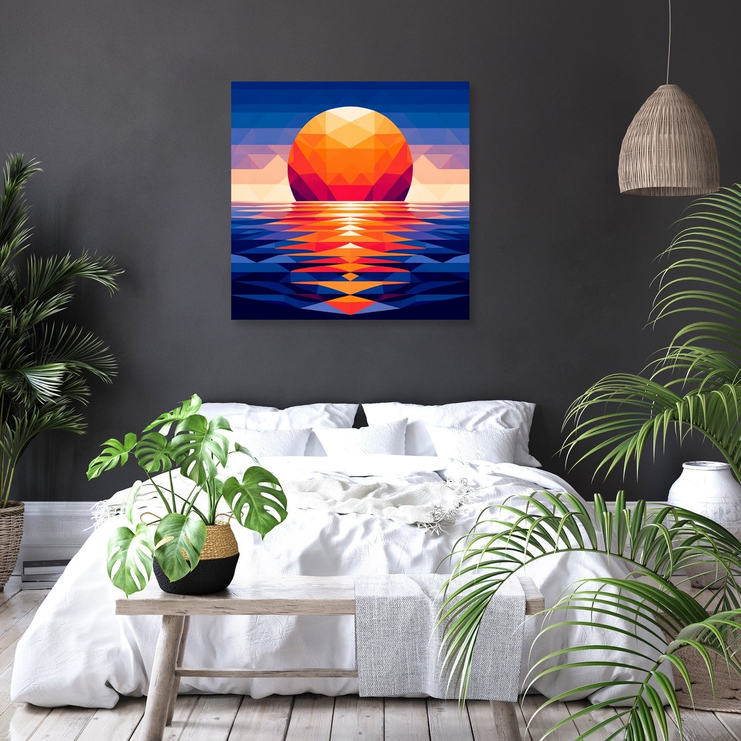 Sunset Symmetry Canvas