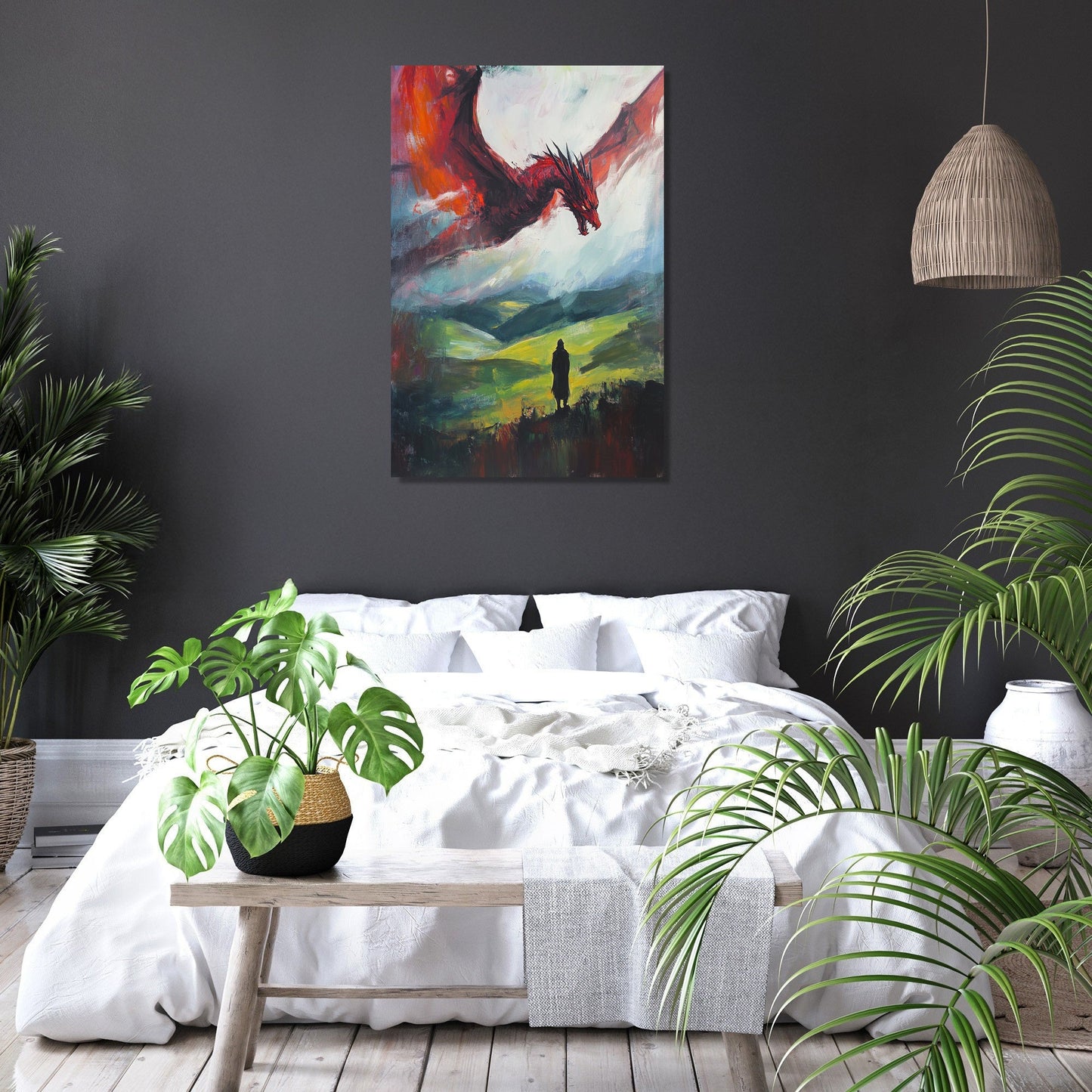 Welsh Dragon Majesty Canvas