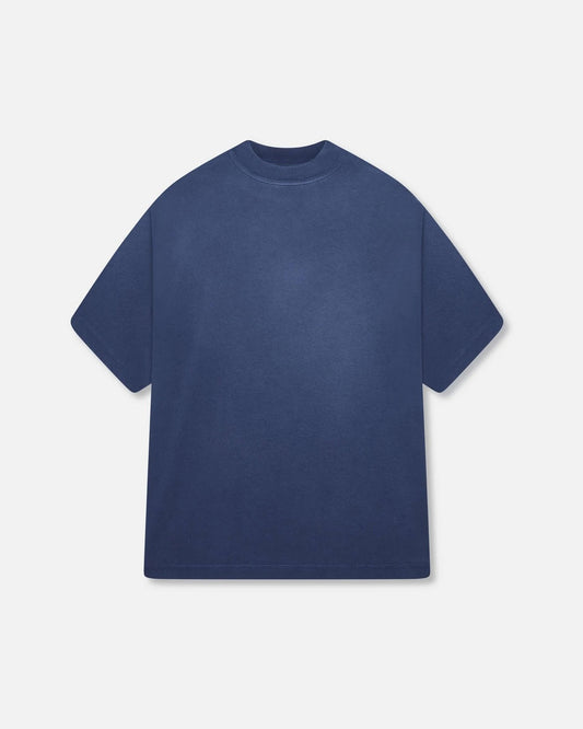 BLANK HEAVYWEIGHT FADE OUT TEE BLUE