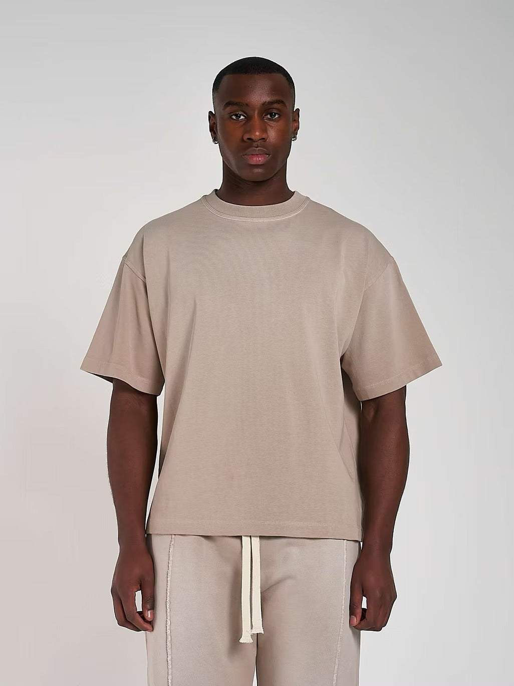 BLANK HEAVYWEIGHT FADE OUT TEE MOCHA