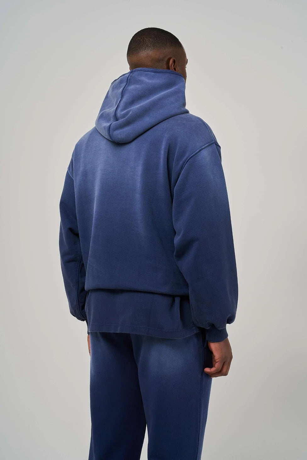 BLANK HEAVYWEIGHT FADE OUT HOODIE BLUE