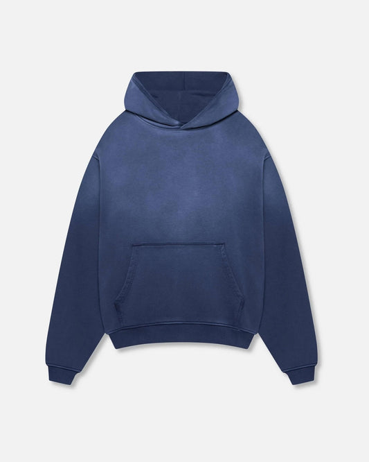 BLANK HEAVYWEIGHT FADE OUT HOODIE BLUE