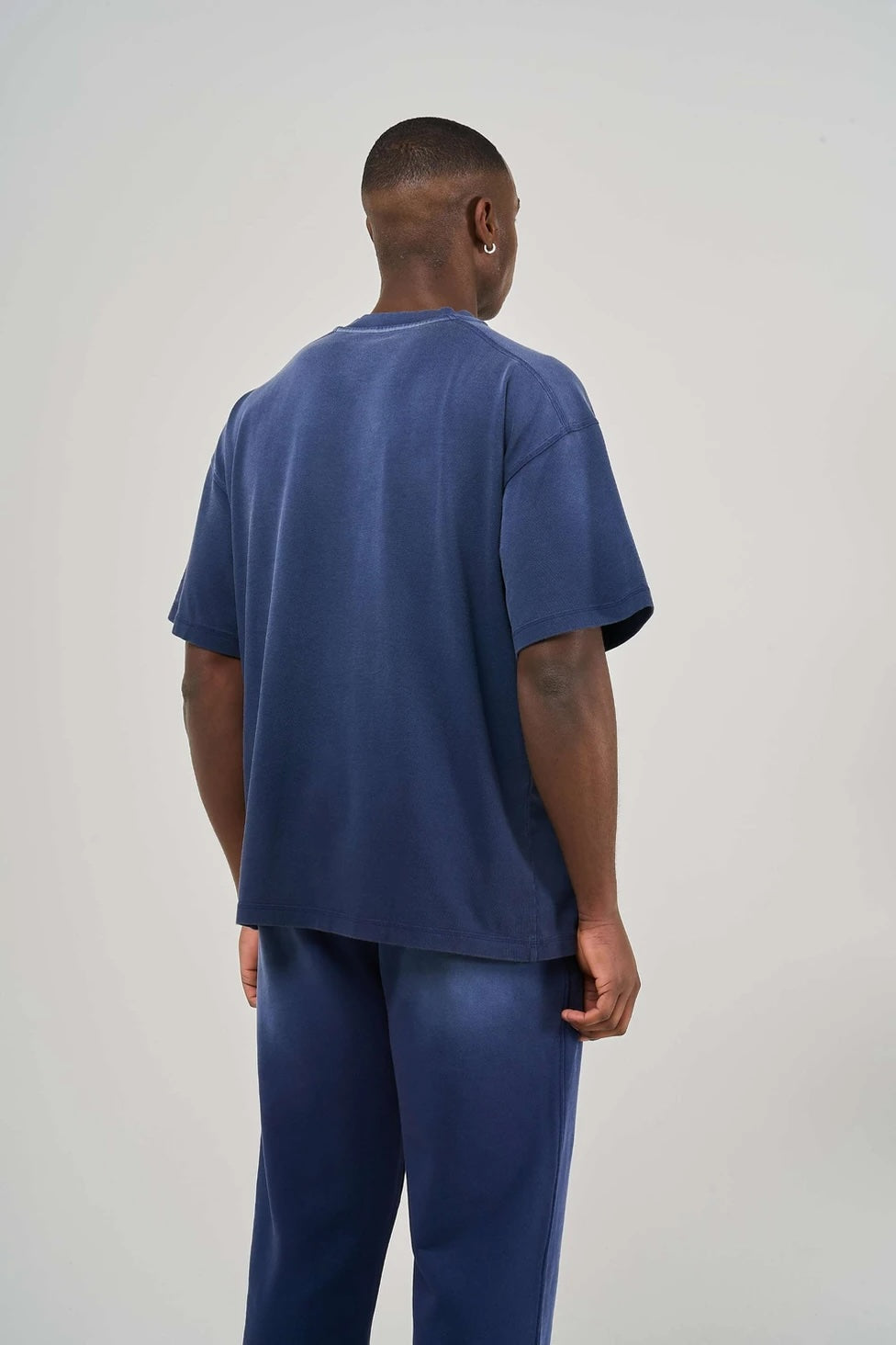 BLANK HEAVYWEIGHT FADE OUT TEE BLUE