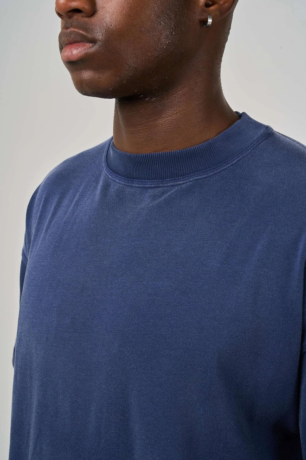BLANK HEAVYWEIGHT FADE OUT TEE BLUE