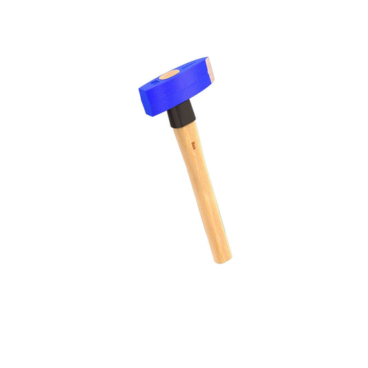 Bon Tool Stone Mason Hammer - Forged Tempered Tool Steel, 16 Inch Wood Handle For Masonry