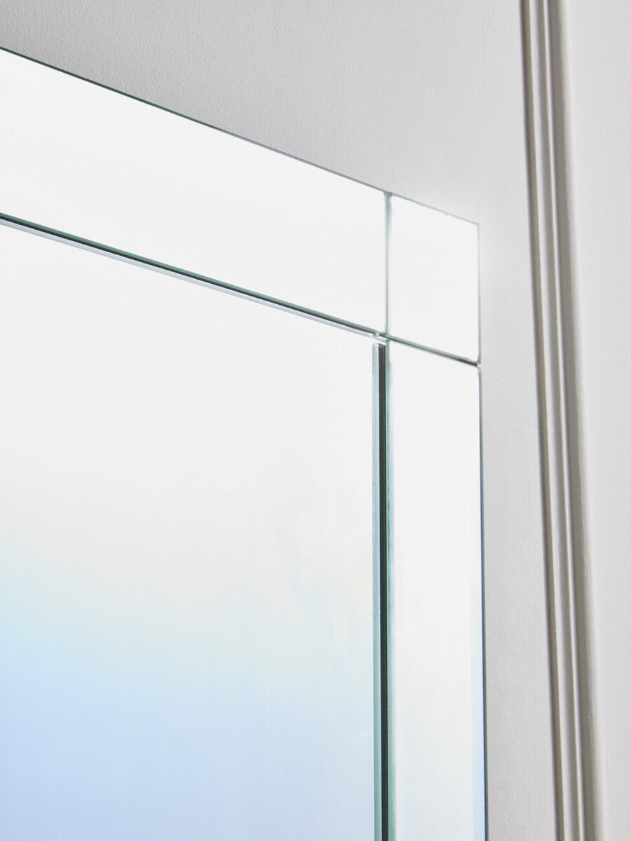 Milania Etched Border Wall Mirror