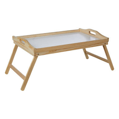 White Top Pinewood Bed Tray.