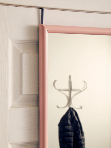Mize Pink Plastic Frame Over Door Mirror