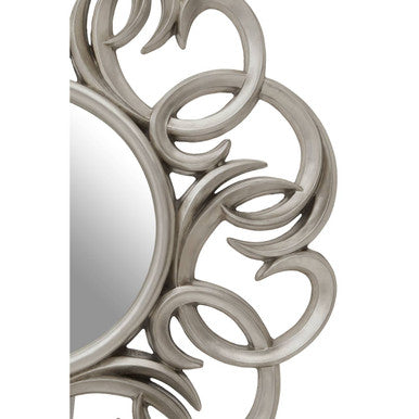Entwined Silver Swirl Wall Mirror | Adelere