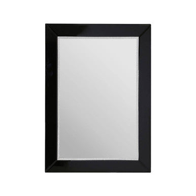 Black Bevelled Edge Wall Mirror | Avelene