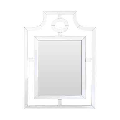 Cut Out Design Silver Wall Mirror | Nicolette