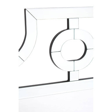 Cut Out Design Silver Wall Mirror | Nicolette